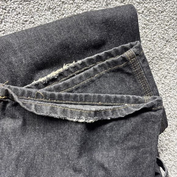 VTG Polo Ralph Lauren Jeans Co 32x30 Charcoal Classic Carpenter Denim Distressed - Picture 12 of 12